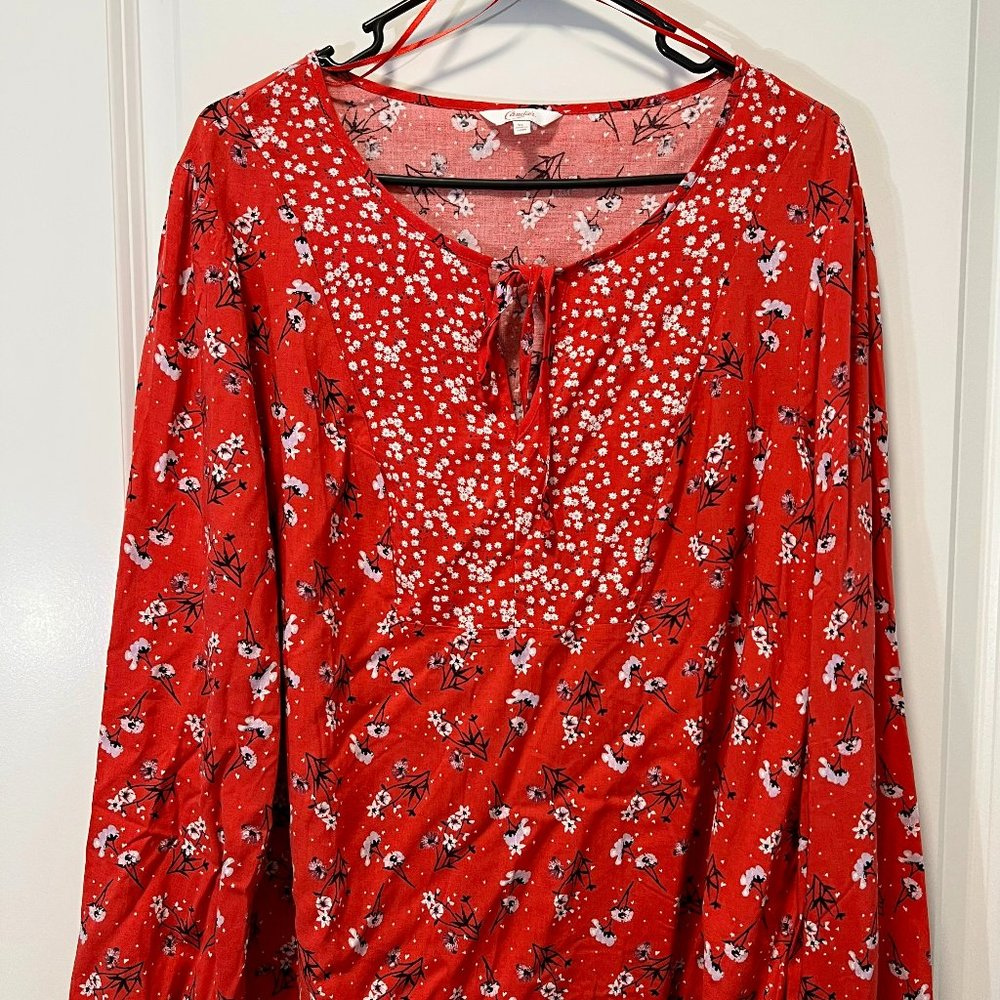Candies floral red blouse